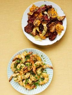 Hot garlic, chilli and parsley prawns