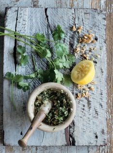 Hot green sauce (Chatni sauce)