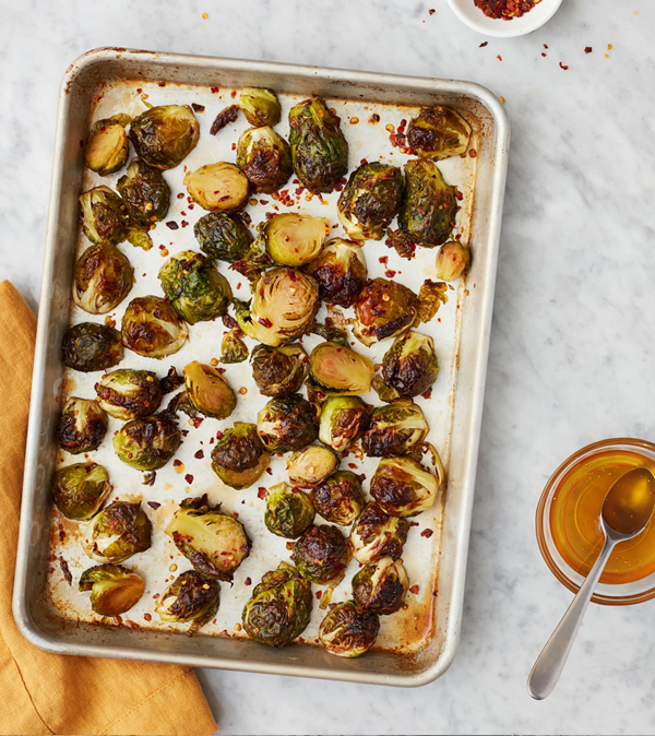 Hot honey Brussels sprouts