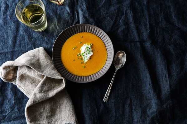 Hot-honey butternut squash soup