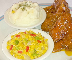 Hot honey chicken wings