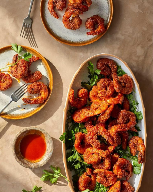 Hot honey crispy shrimp