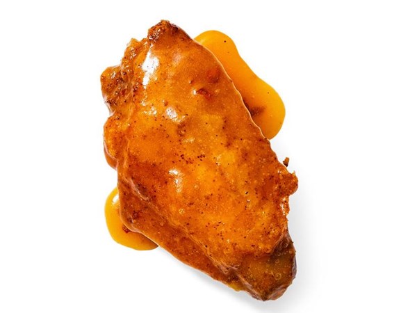Hot honey-glazed wings