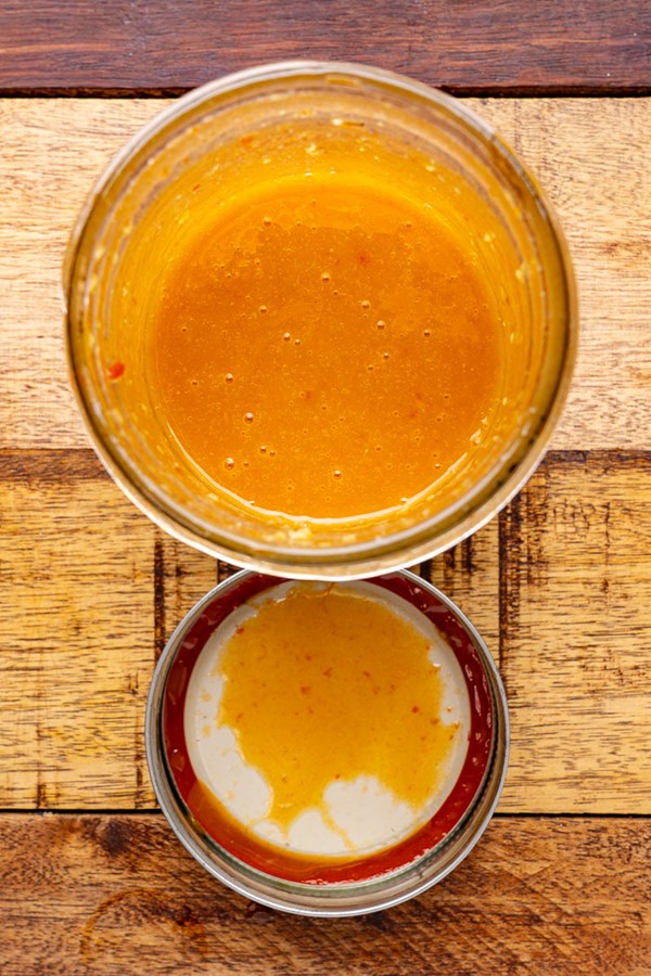 Hot honey harissa vinaigrette