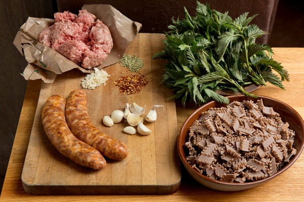 Hot Italian sausage