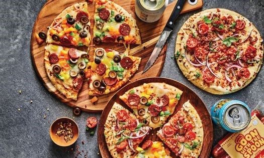 Hot link air-fryer pizza