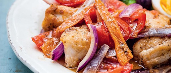 Hot marinated fish (Escabeche de pescado)