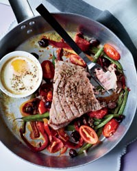 Hot Niçoise salad