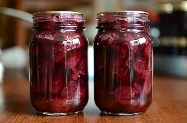 Hot pack spiced cherry preserves
