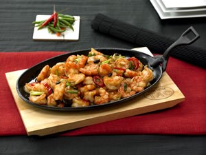 Hot pepper prawns