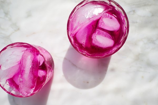 Hot pink dragonfruit shrub