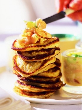 Hot potato pancakes