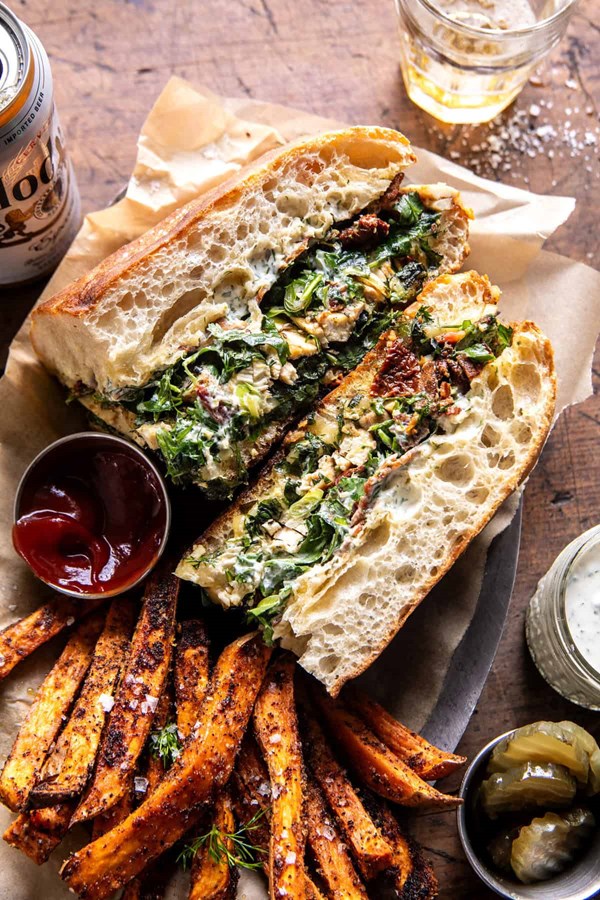 Hot ranch chicken and bacon sandwich