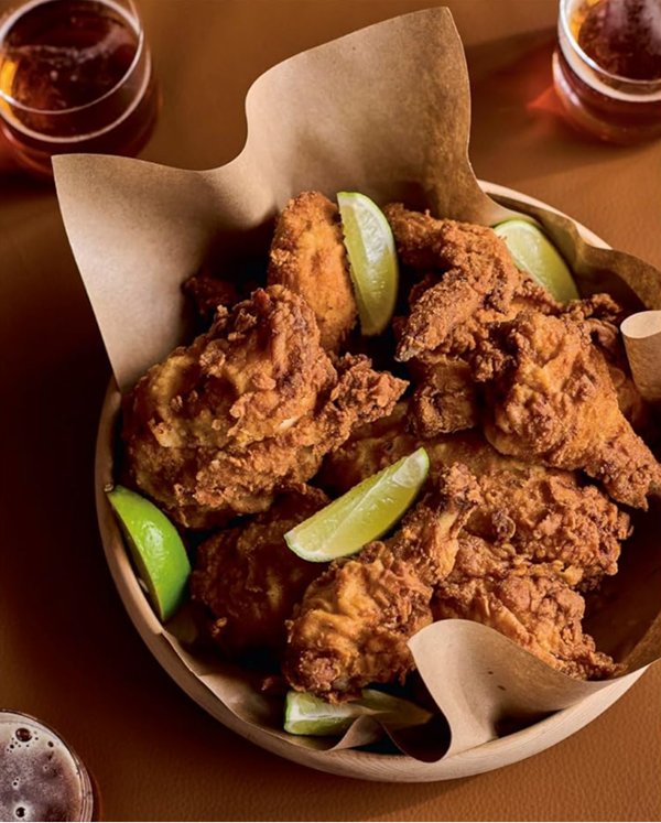 Hot sauce-brined fried chicken