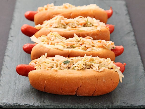 Hot slaw dogs