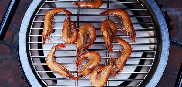 Hot smoked shrimp