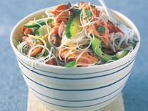 Hot-smoked trout and vermicelli salad