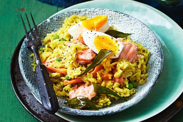 Hot-smoked trout kedgeree