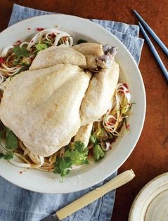 Hot soy hen noodles