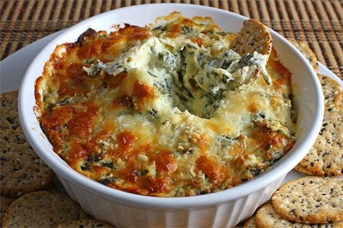 Hot spinach and artichoke dip