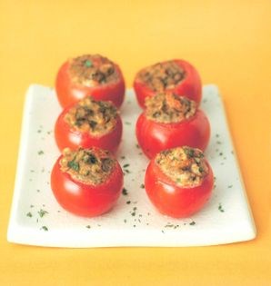 Hot stuffed tomatoes