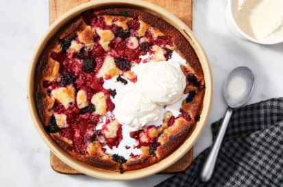 Hot summer spoon cake
