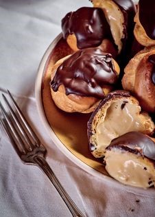 Hot toddy choux buns