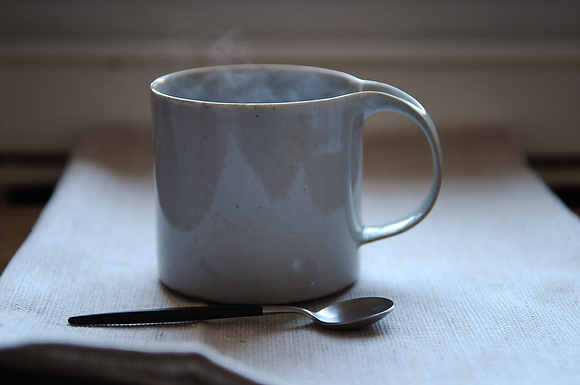 Hot toddy with dried cherries and lime