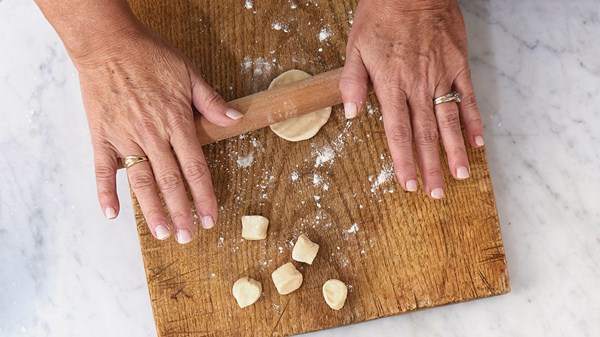 Hot water dough