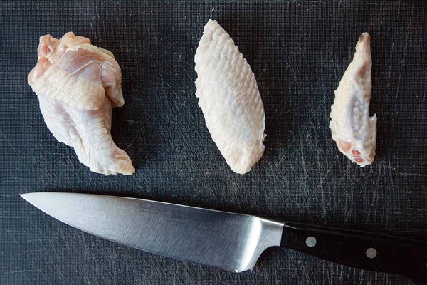 How to break down chicken wings