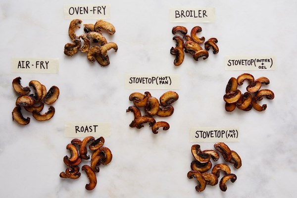 How to brown mushrooms from roasting to air-frying