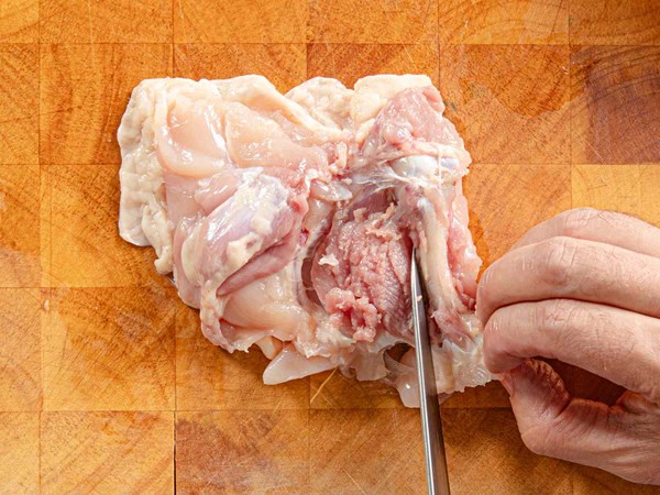 How to debone a chicken thigh