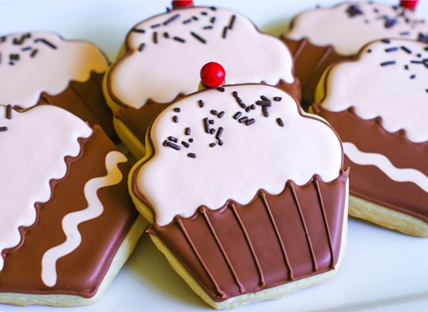 How to decorate simple cupcake cookies