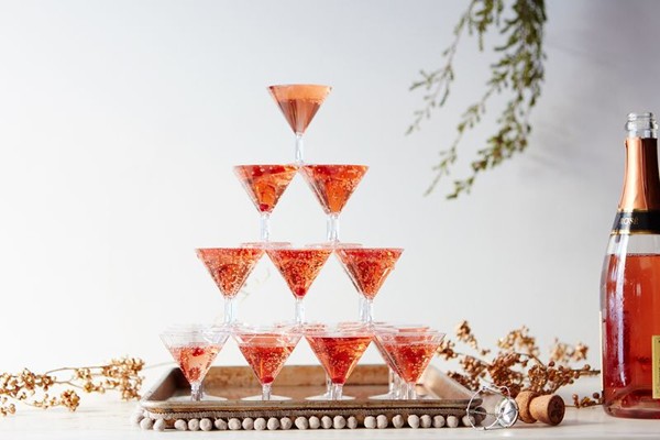 How to DIY a Champagne tower for the flashiest New Year's ever