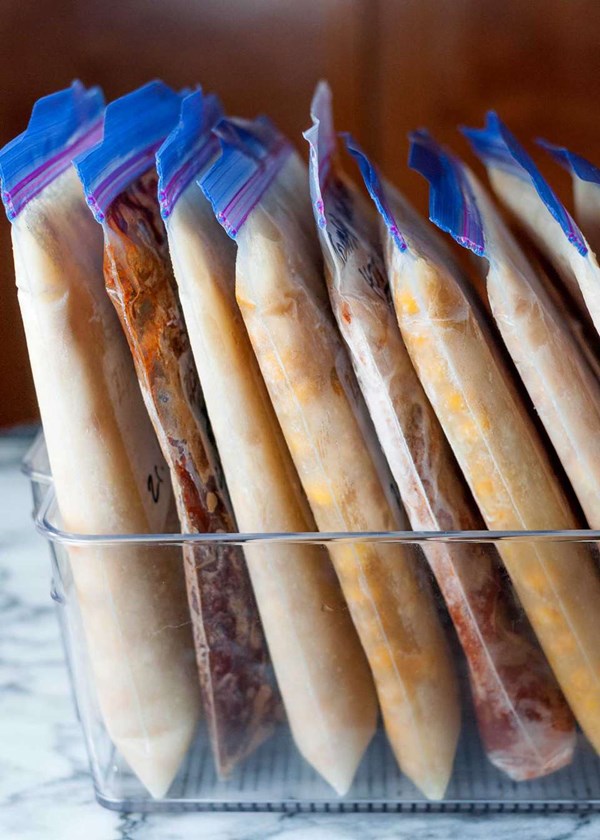 How to freeze soup, beans, and broth