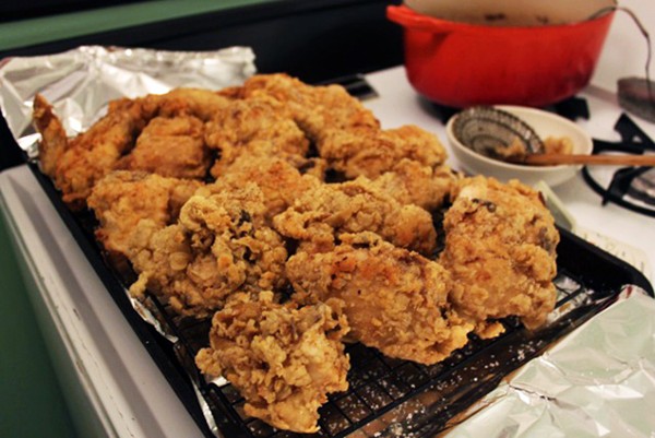 How to fry chicken for a crowd