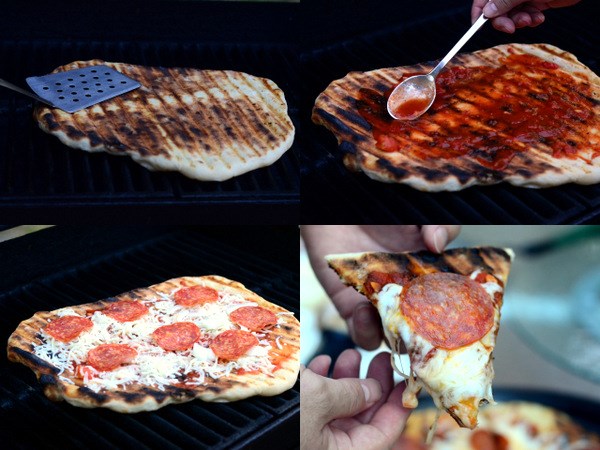 How to grill a pizza