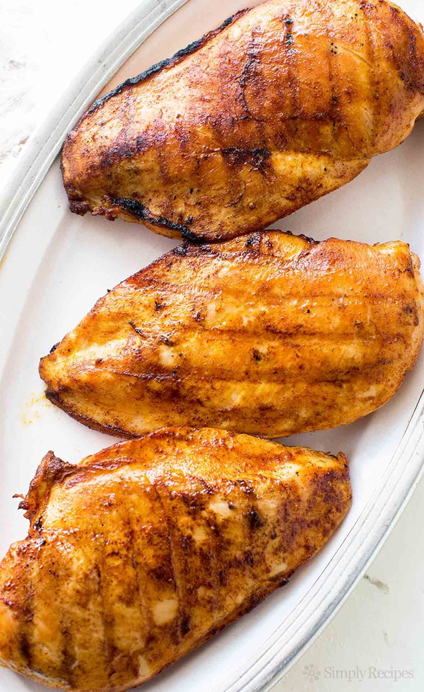 How to grill juicy boneless skinless chicken breasts