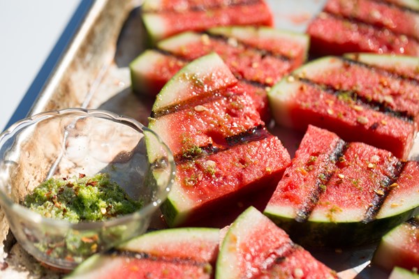 How to grill watermelon