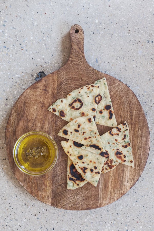 How to make 2-ingredient griddled flatbreads