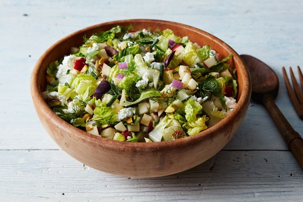 How to make a chopped salad with what's lying around