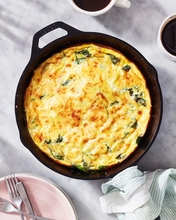 How to make a spinach frittata