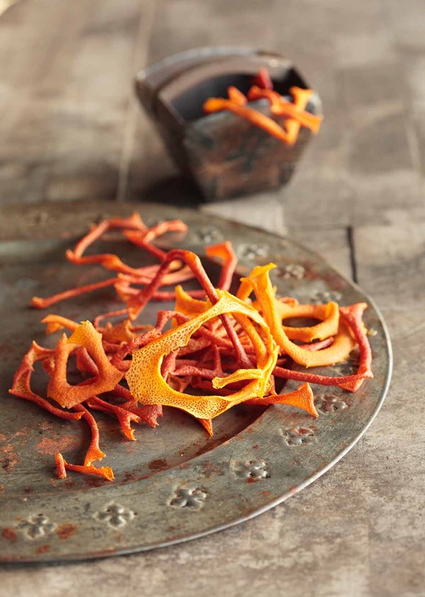 How to make dried orange peel