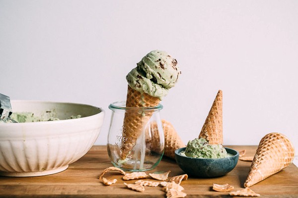 How to make matcha mint chip ice cream