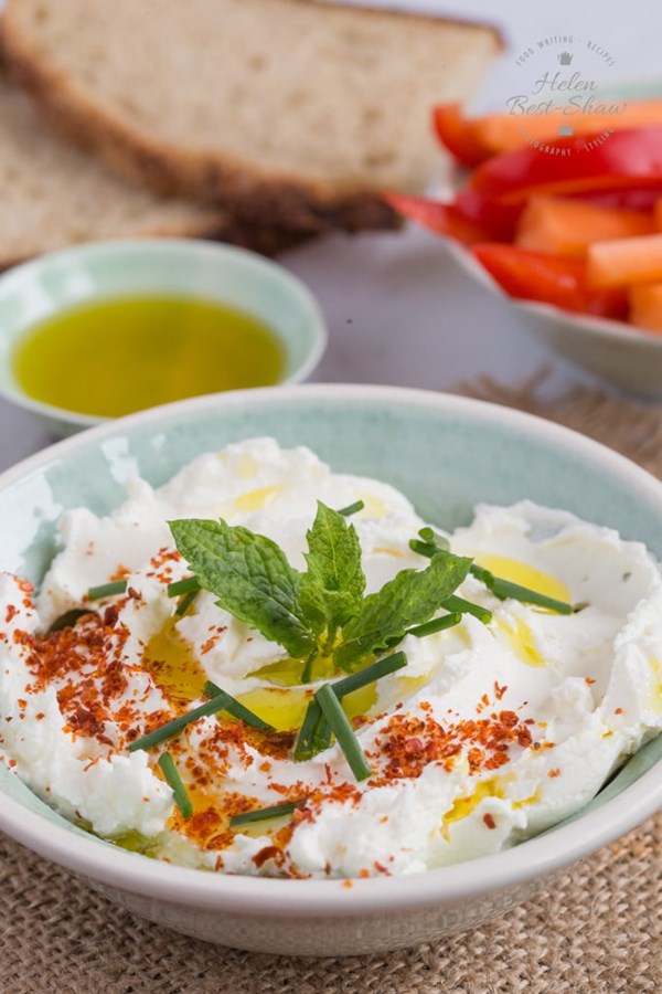 How to make Middle Eastern strained yogurt cheese (labneh)