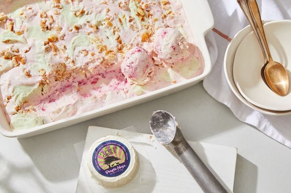 How to make no-churn strawberry ice cream with goat cheese