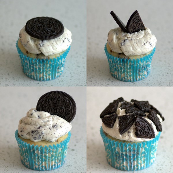 How to make Oreo cupcakes (with cookies 'n' cream frosting)