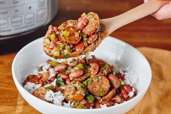 How to make red beans & rice in an electric pressure cooker