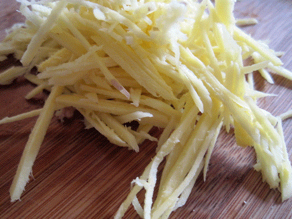 How to peel and shred ginger