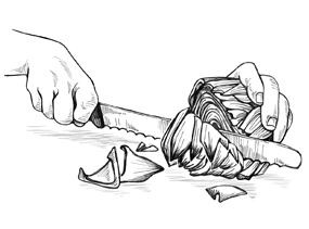 How to prepare a raw artichoke